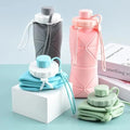 Folding Water Bottle | Collapsible Travel Water Bottle for Gym, Office, School, Cycling, Hiking & Outdoor Sports | Leak-Proof, Portable Bottle | 600 Ml Pack of 1